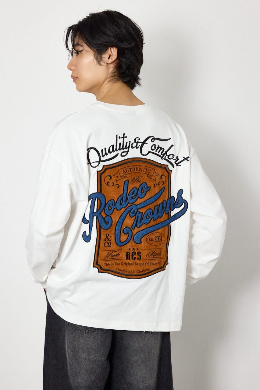 RODEO CROWNS「シールドロゴロングスリーブTシャツ」|Tシャツ・カットソー|WHT