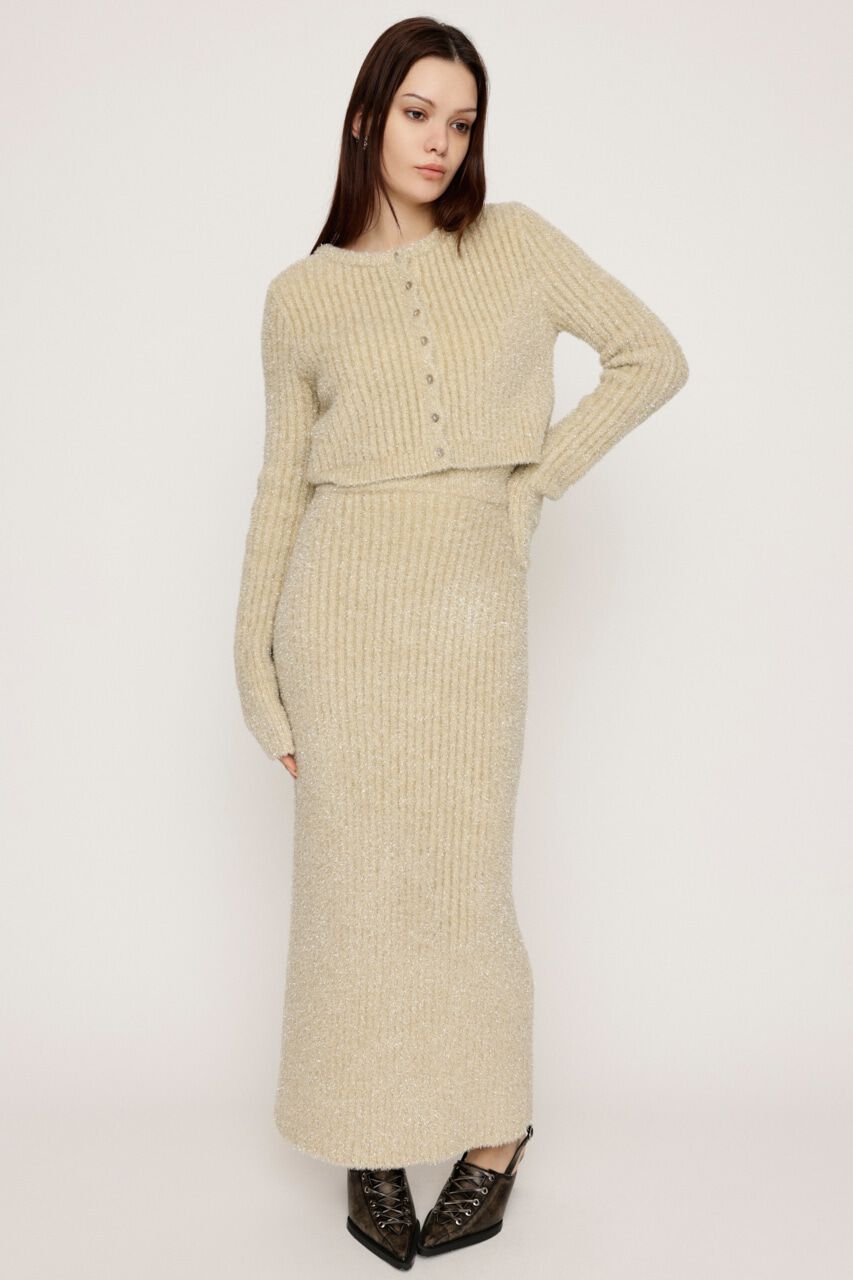 SLY「GLITTER KNIT ロングスカート」|スカート|