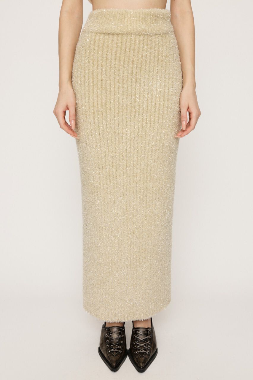 SLY「GLITTER KNIT ロングスカート」|スカート|