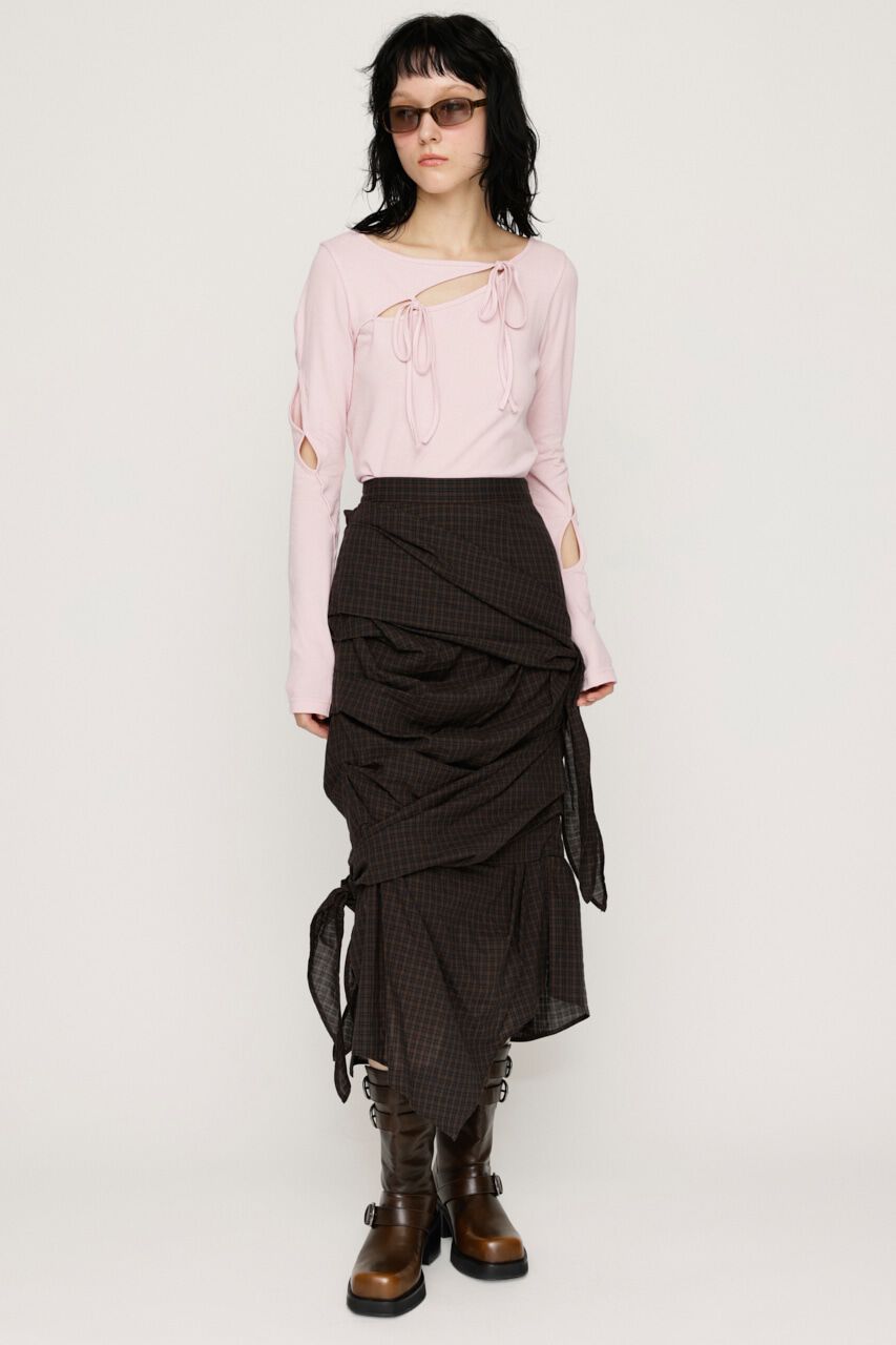 SLY「TUCKED TIE スカート」|スカート|
