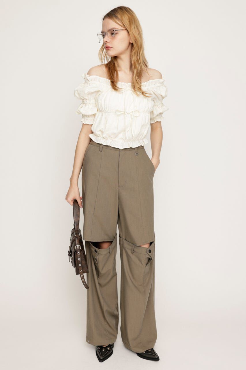 SLY「CUT OUT REMAKE STRAIGHT パンツ」|その他|