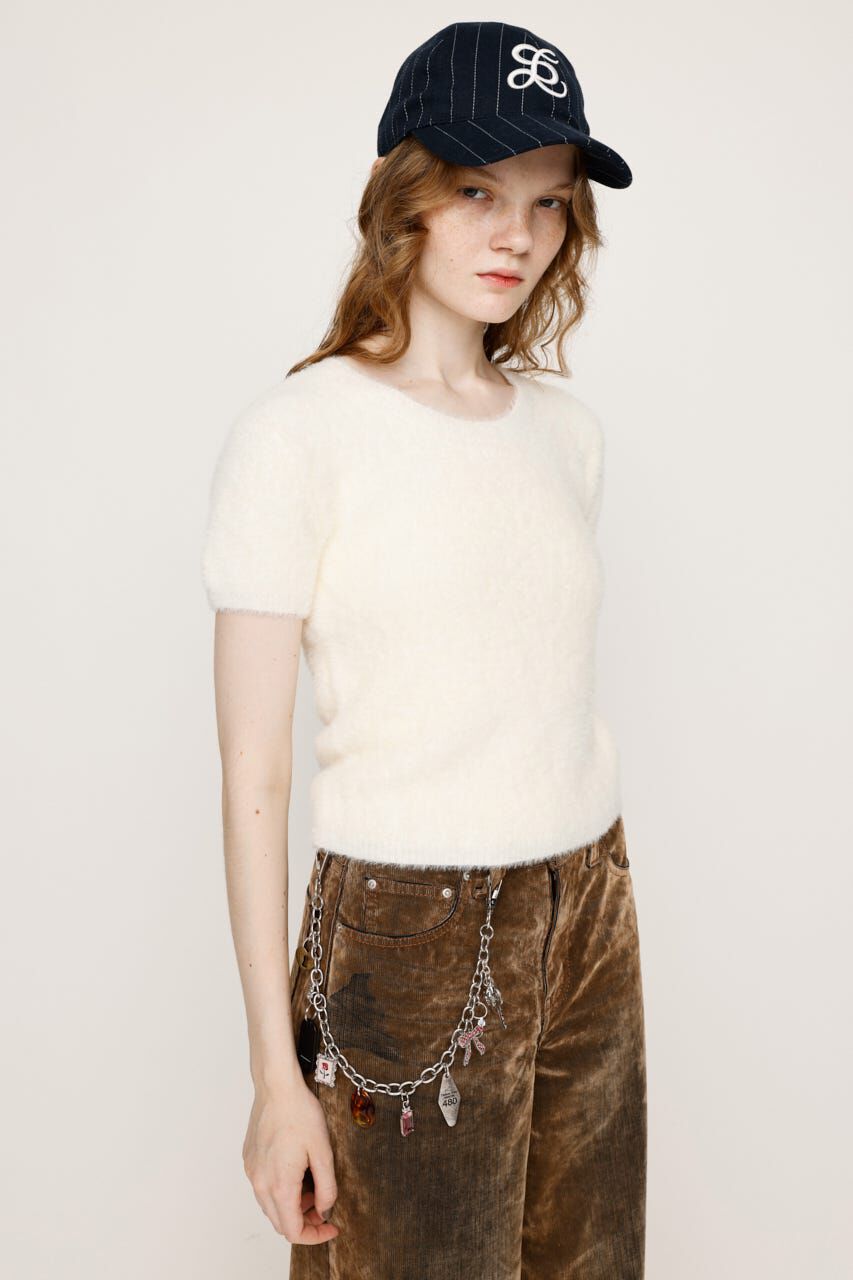 SLY「SHAGGY YARN Tシャツ」|ニット・セーター|