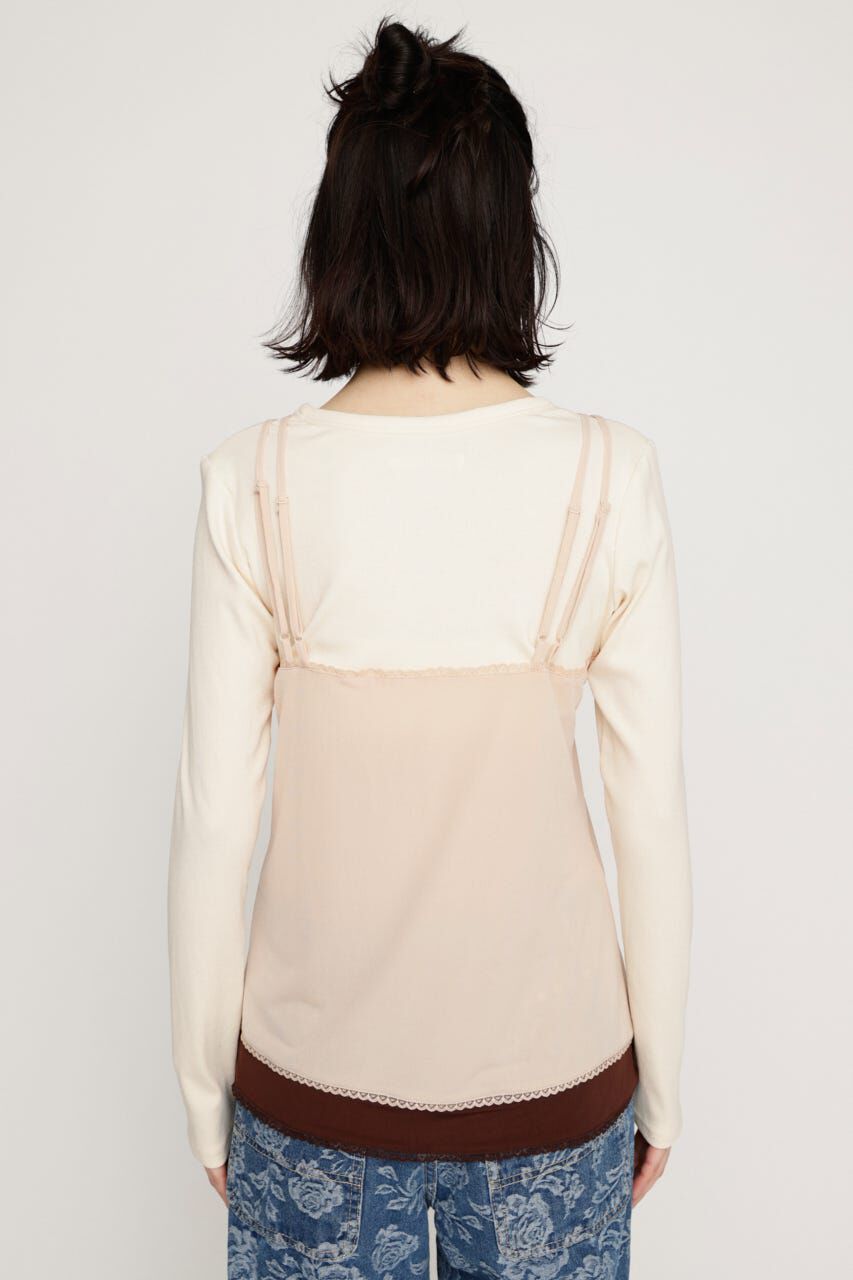 SLY「CAMI LAYERED C／N トップス」|Tシャツ・カットソー|