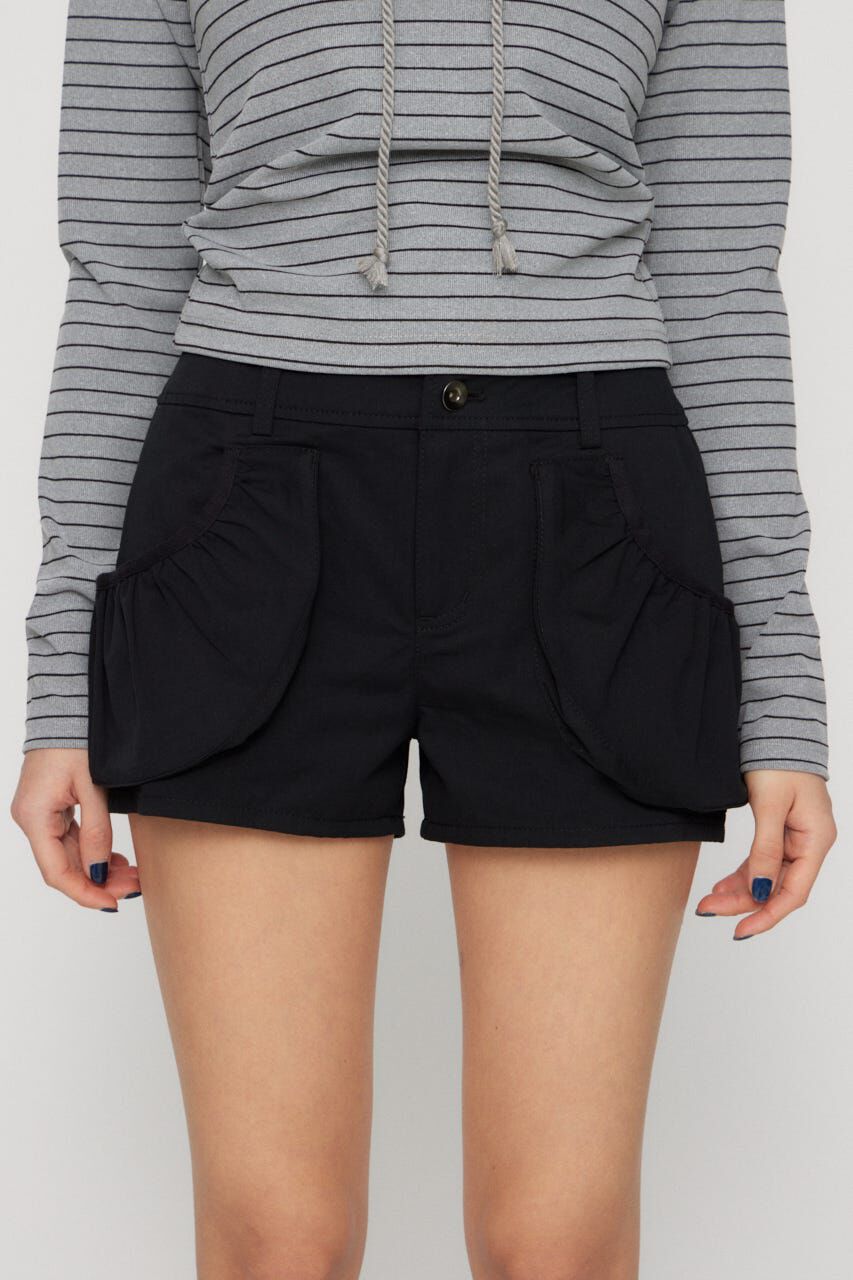 LAGUA GEM「POCKET GATHER COMPACT ショートパンツ」|その他|BLK