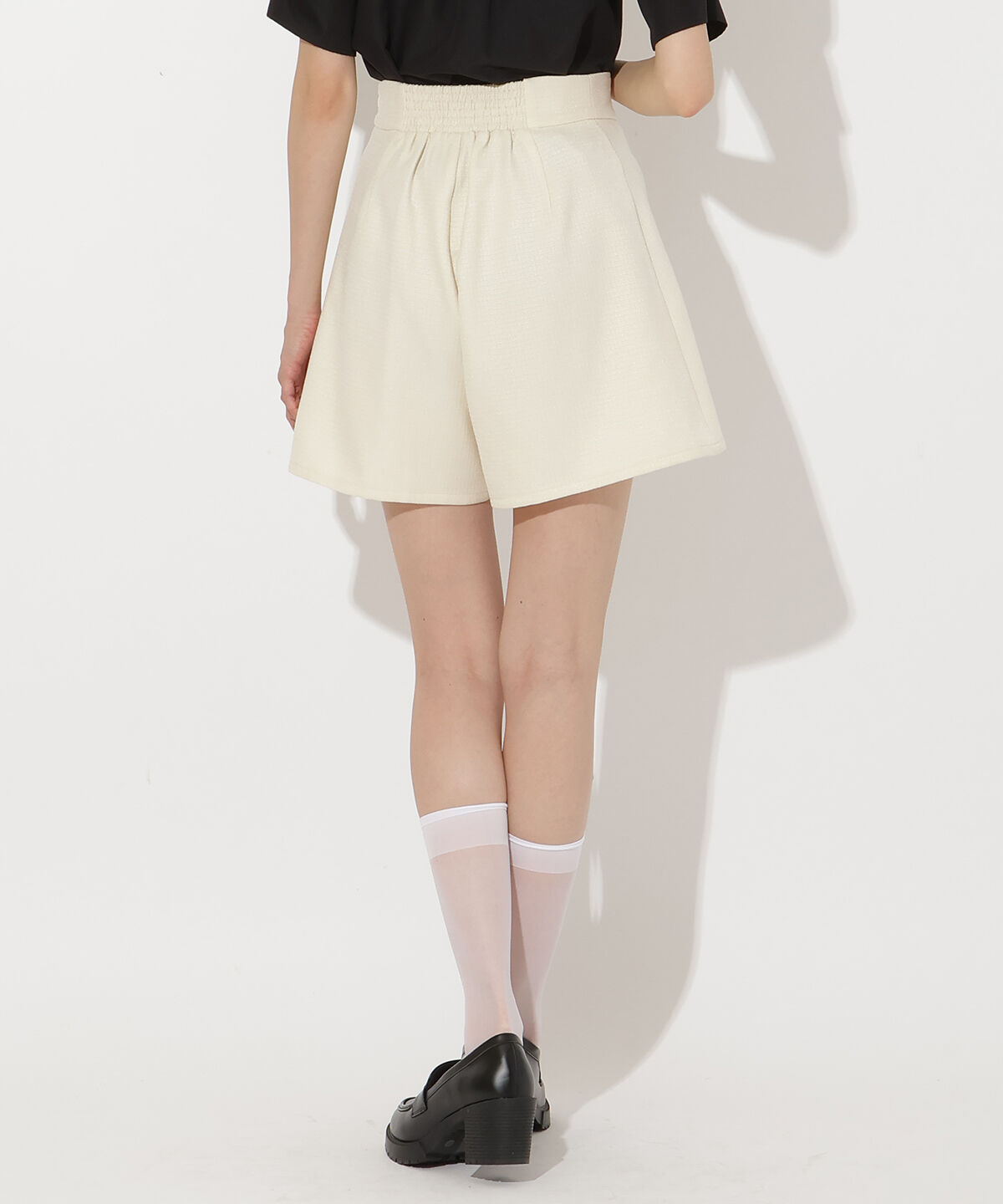 アンドクチュール「ブッチャーショートパンツ」|キュロット|
