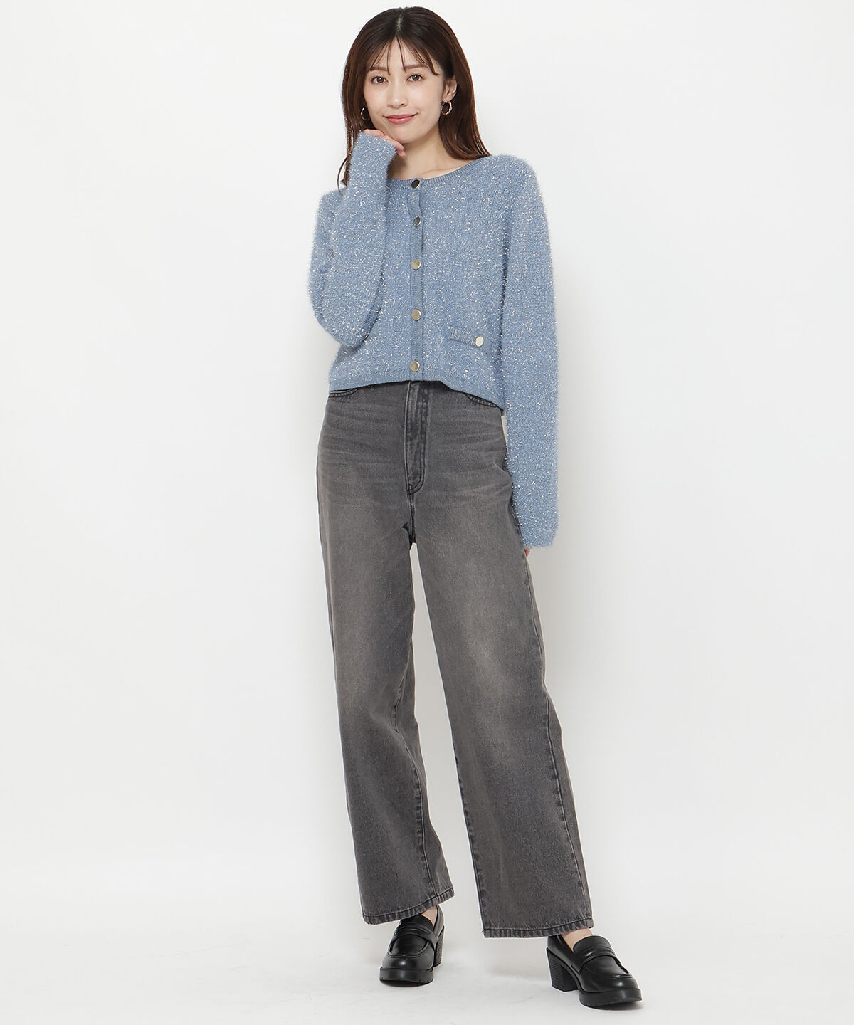 アンドクチュール「デニムバギーパンツ」|その他|