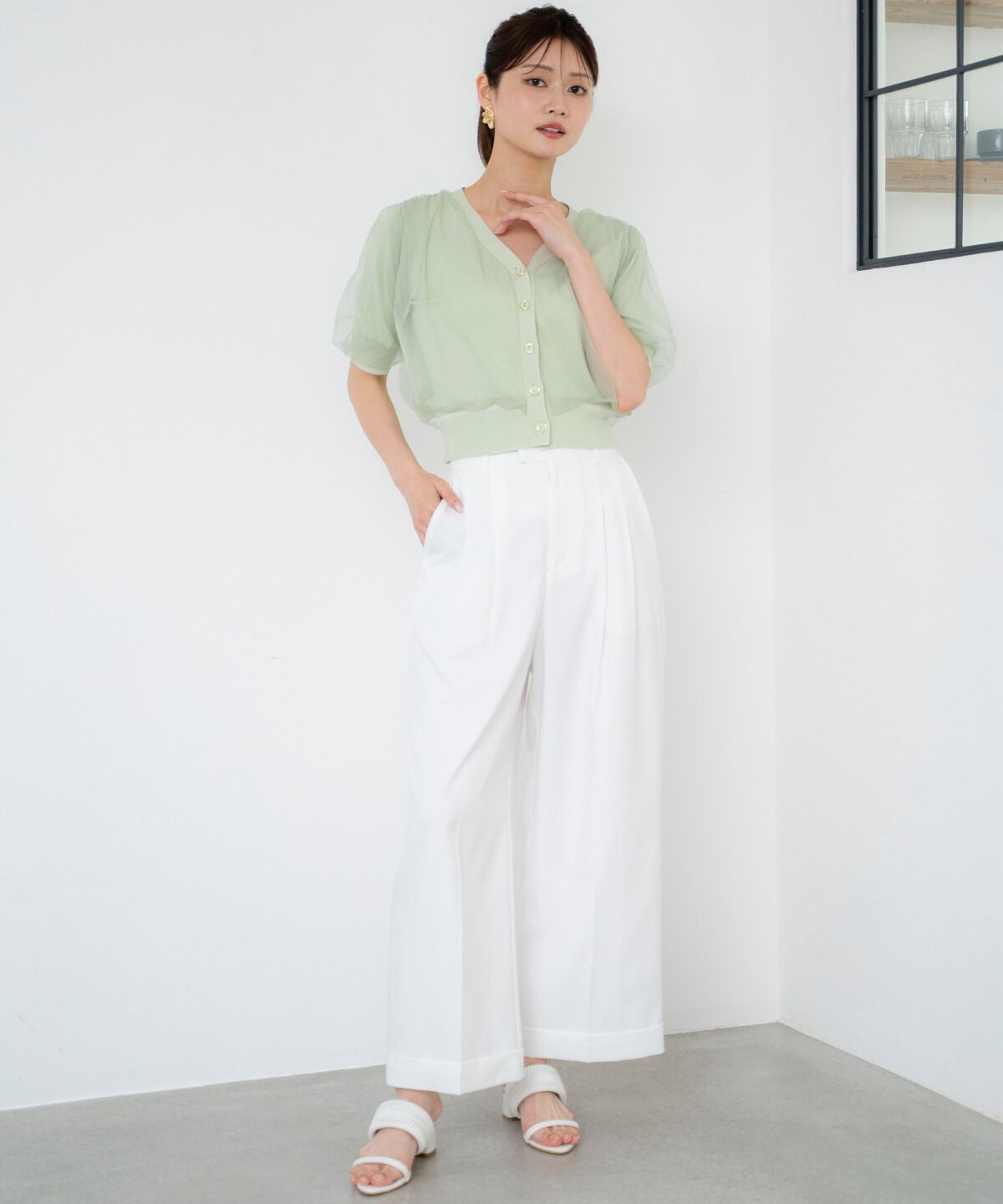 アンドクチュール「2タックワイドパンツ」|その他|