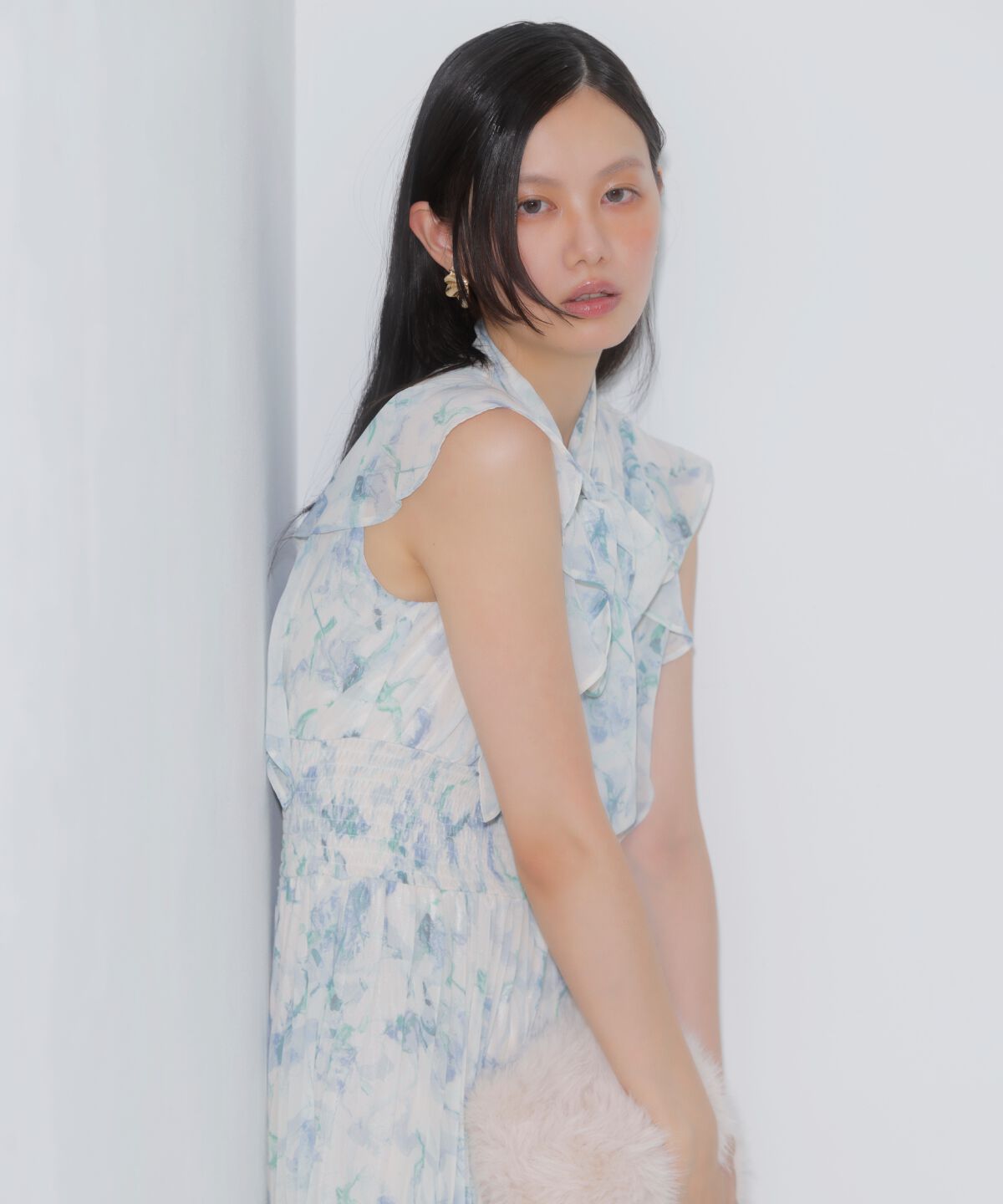 アンドクチュール「シフォンプリーツワンピース」|ワンピース|