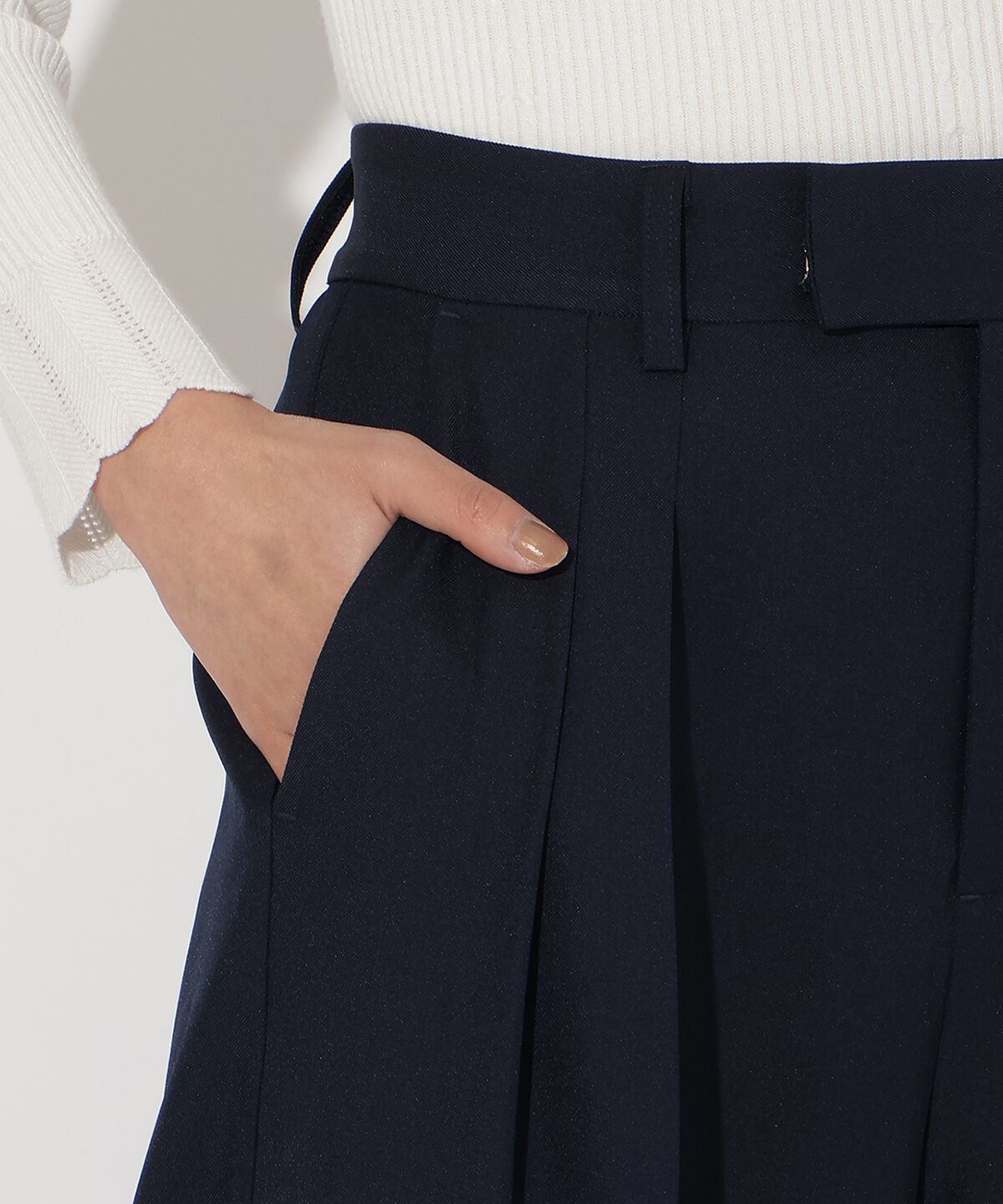アンドクチュール「タックワイドパンツ」|その他|