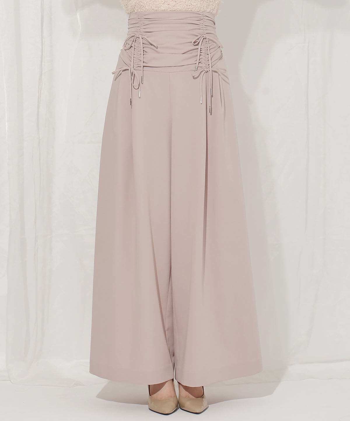 WILLSELECTION「ドロスト風リボンワイドパンツ」|その他|