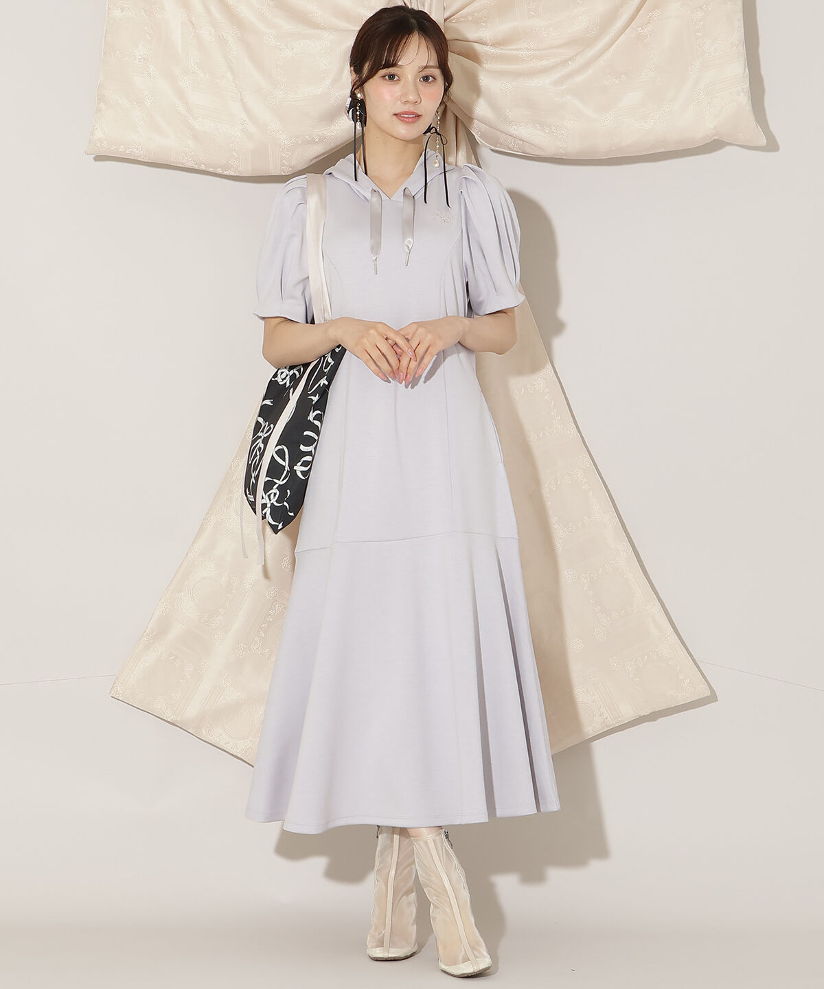 WILLSELECTION「タックスリーブAラインパーカーワンピース」|ワンピース|