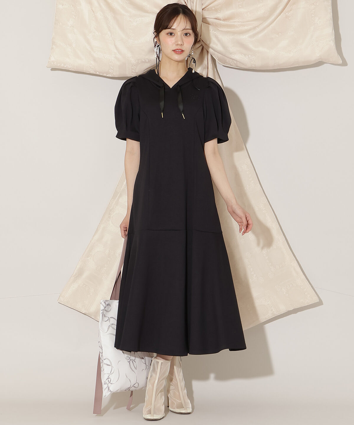 WILLSELECTION「タックスリーブAラインパーカーワンピース」|ワンピース|