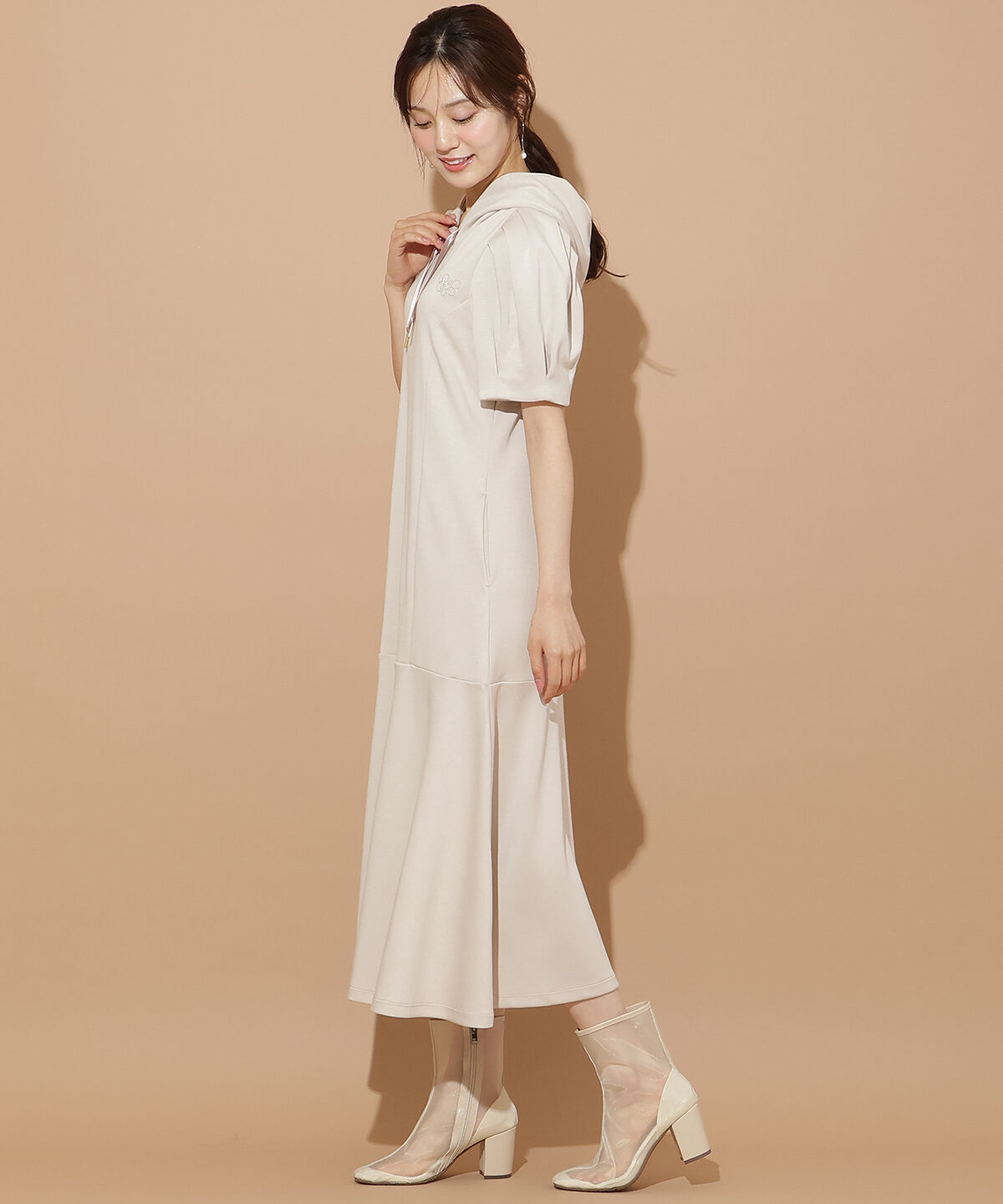WILLSELECTION「タックスリーブAラインパーカーワンピース」|ワンピース|
