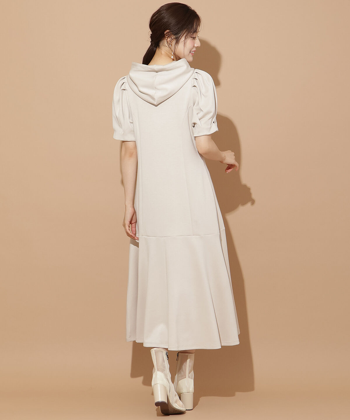 WILLSELECTION「タックスリーブAラインパーカーワンピース」|ワンピース|