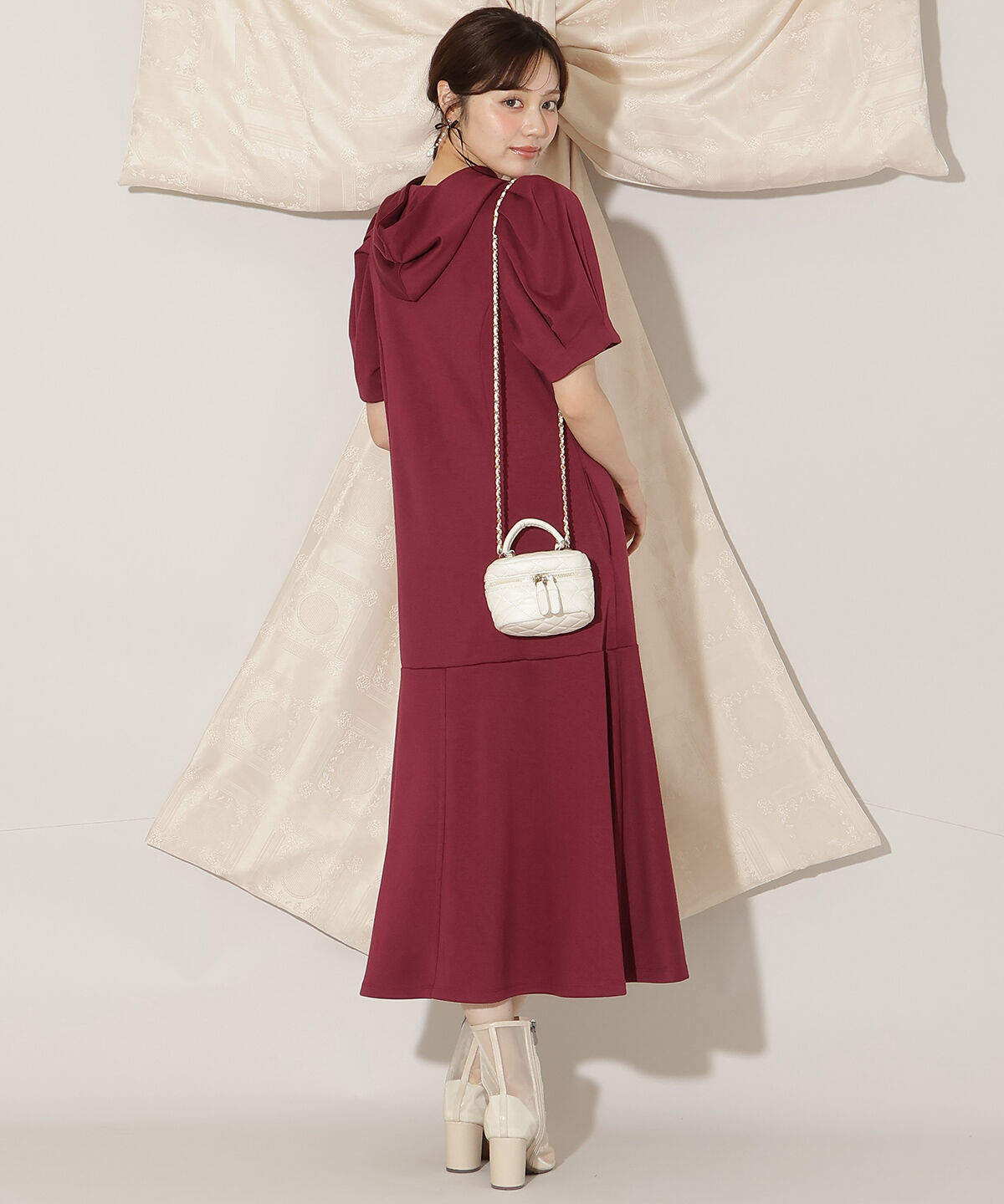 WILLSELECTION「タックスリーブAラインパーカーワンピース」|ワンピース|