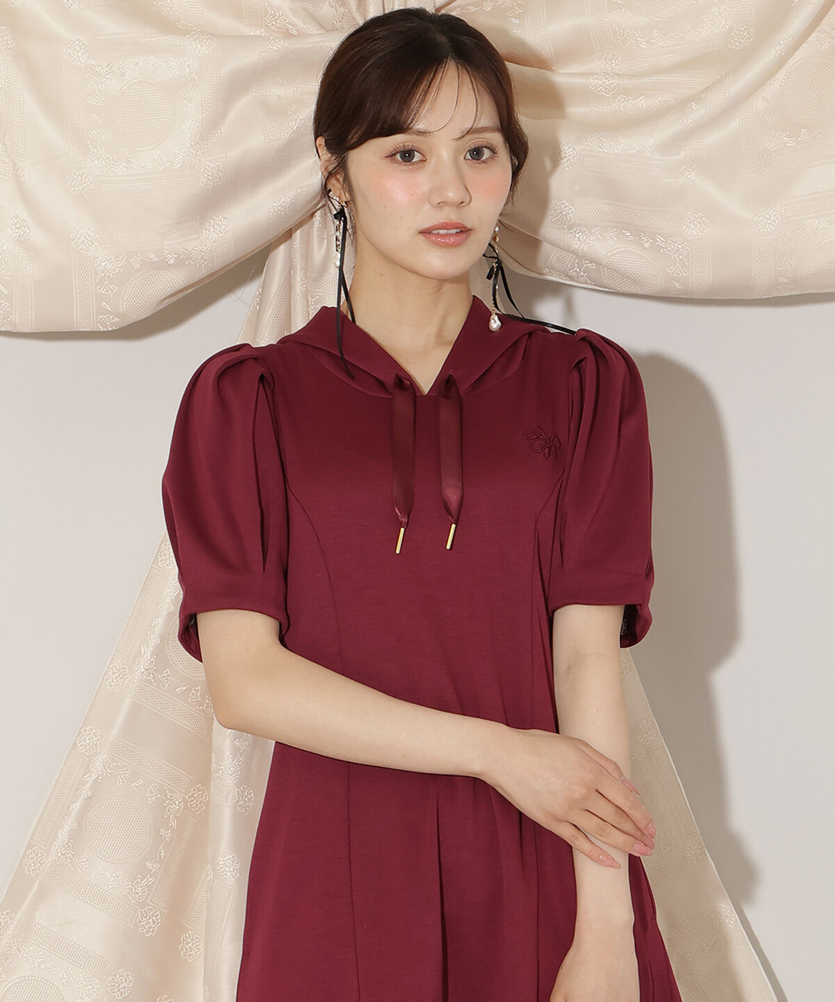 WILLSELECTION「タックスリーブAラインパーカーワンピース」|ワンピース|