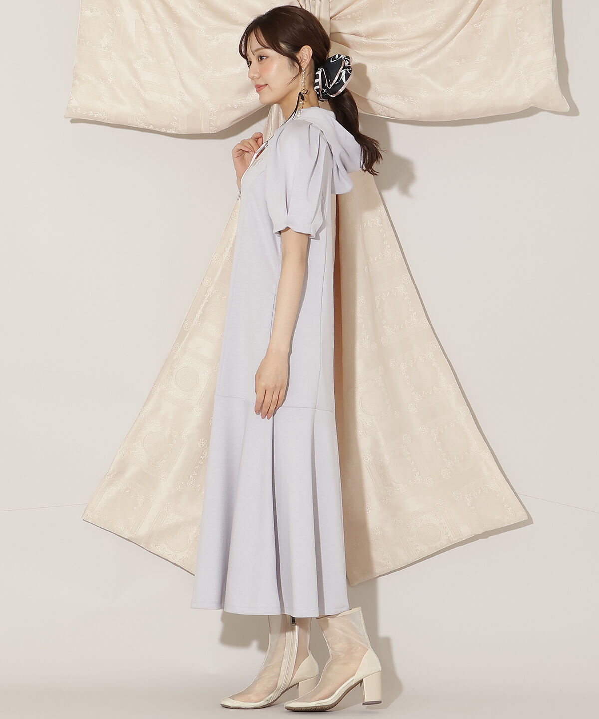 WILLSELECTION「タックスリーブAラインパーカーワンピース」|ワンピース|
