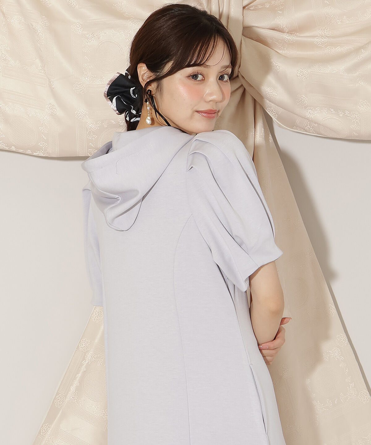 WILLSELECTION「タックスリーブAラインパーカーワンピース」|ワンピース|