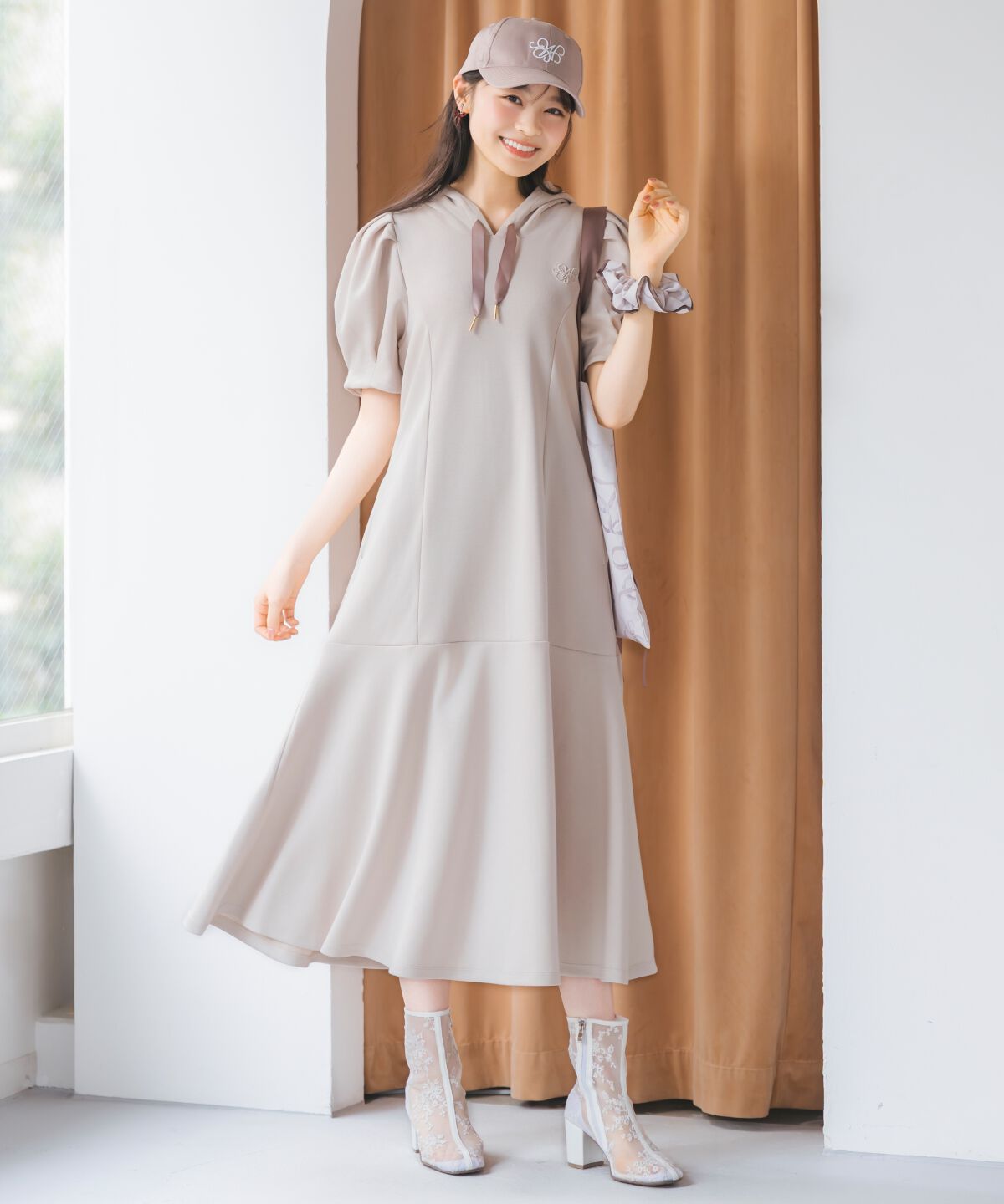 WILLSELECTION「タックスリーブAラインパーカーワンピース」|ワンピース|