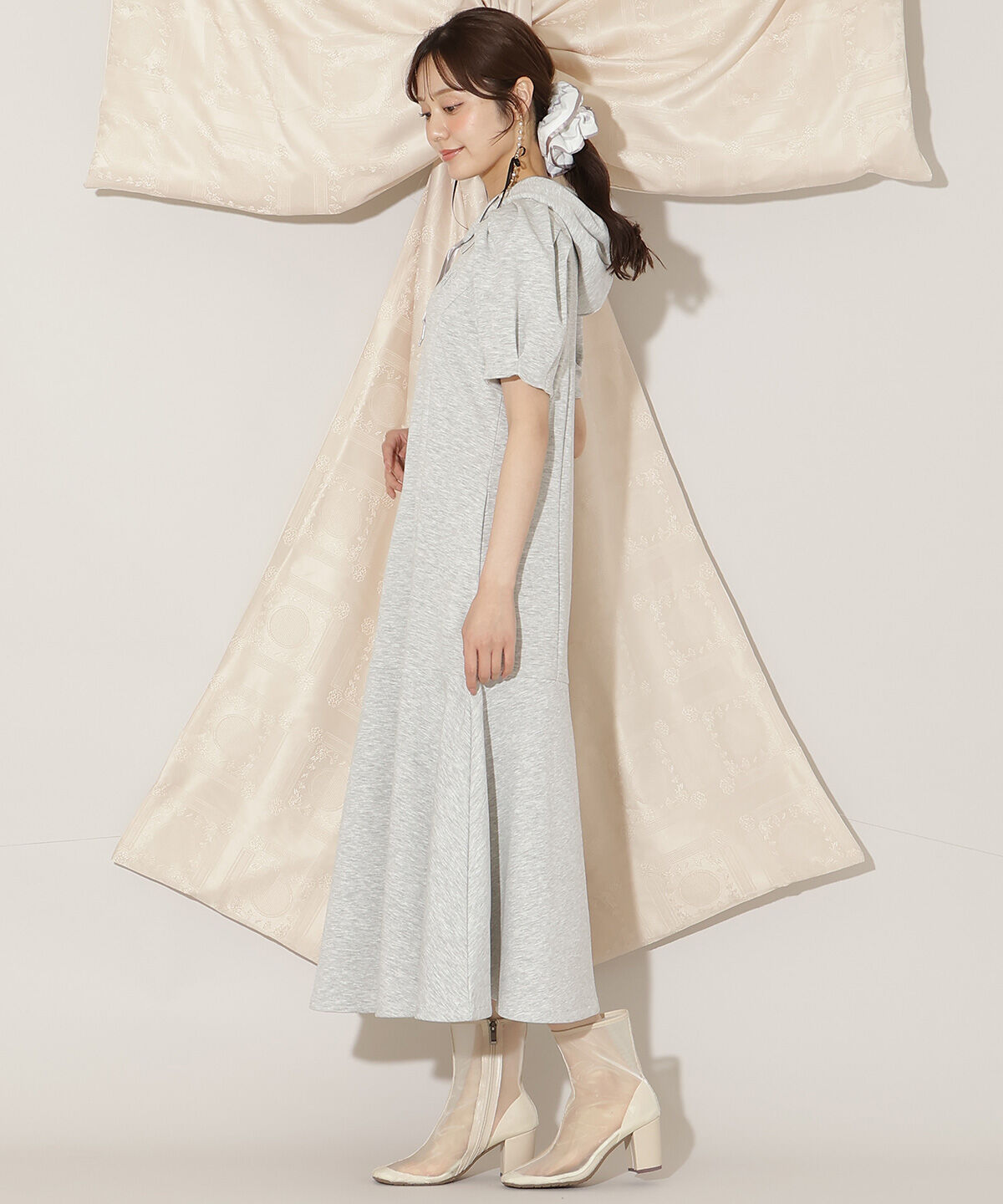 WILLSELECTION「タックスリーブAラインパーカーワンピース」|ワンピース|