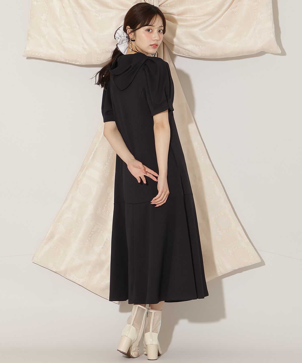 WILLSELECTION「タックスリーブAラインパーカーワンピース」|ワンピース|