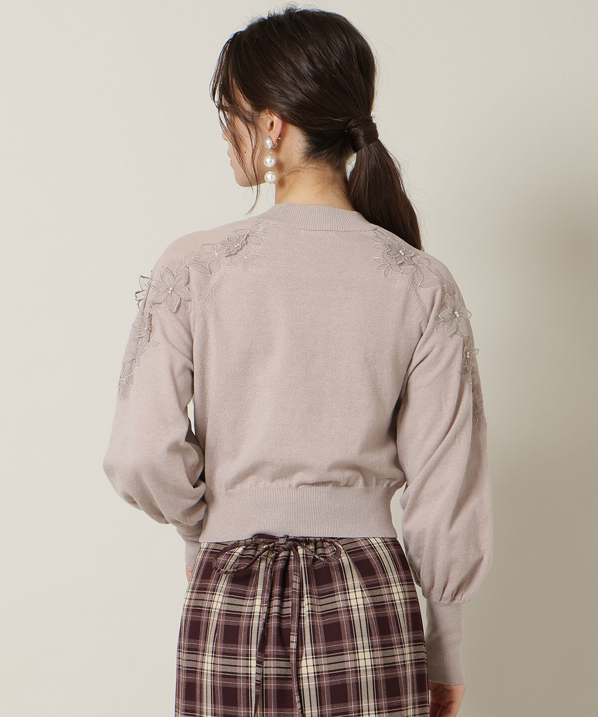 WILLSELECTION「ショルダーエンブロイダリーニット」|ニット・セーター|