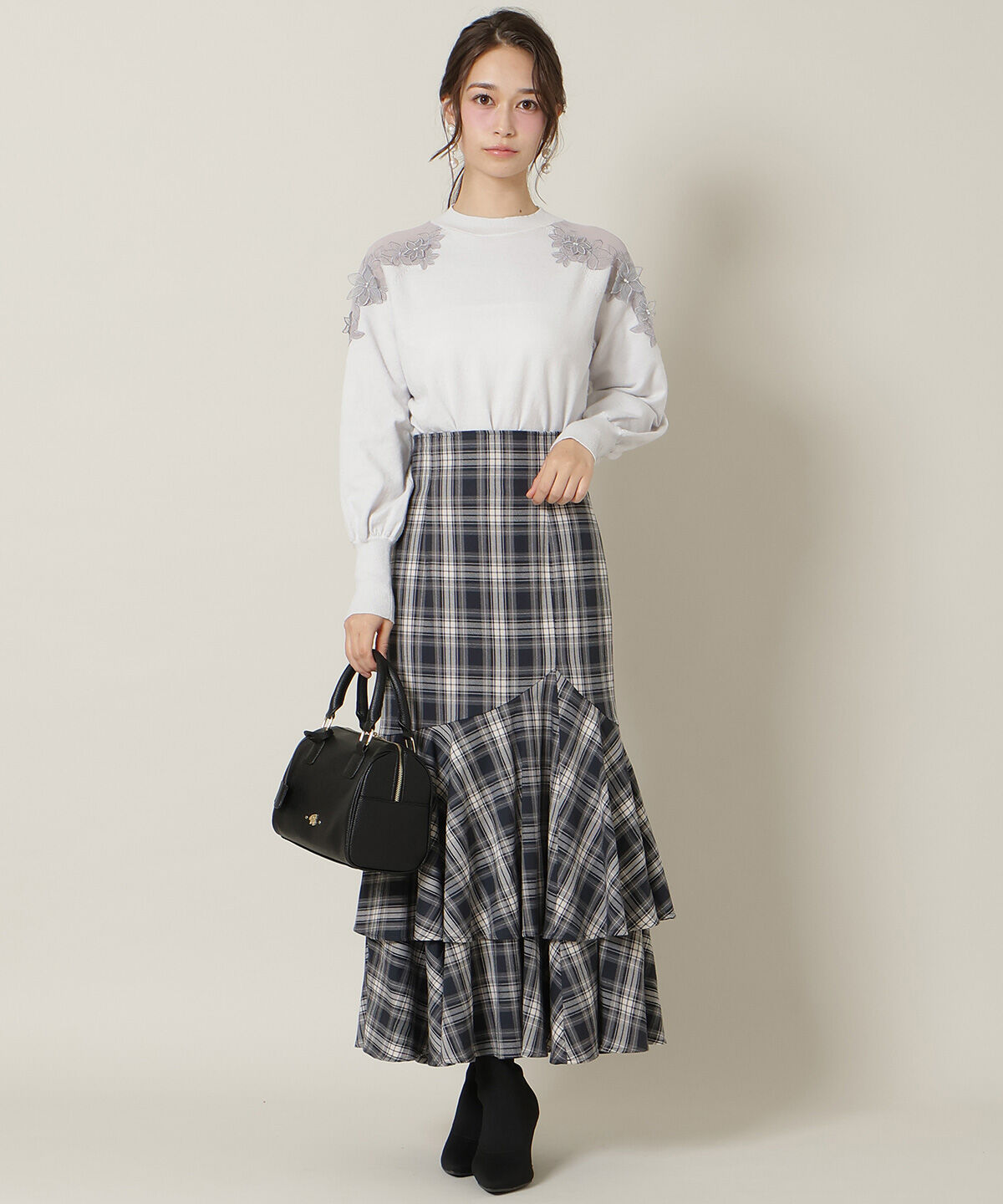 WILLSELECTION「ショルダーエンブロイダリーニット」|ニット・セーター|