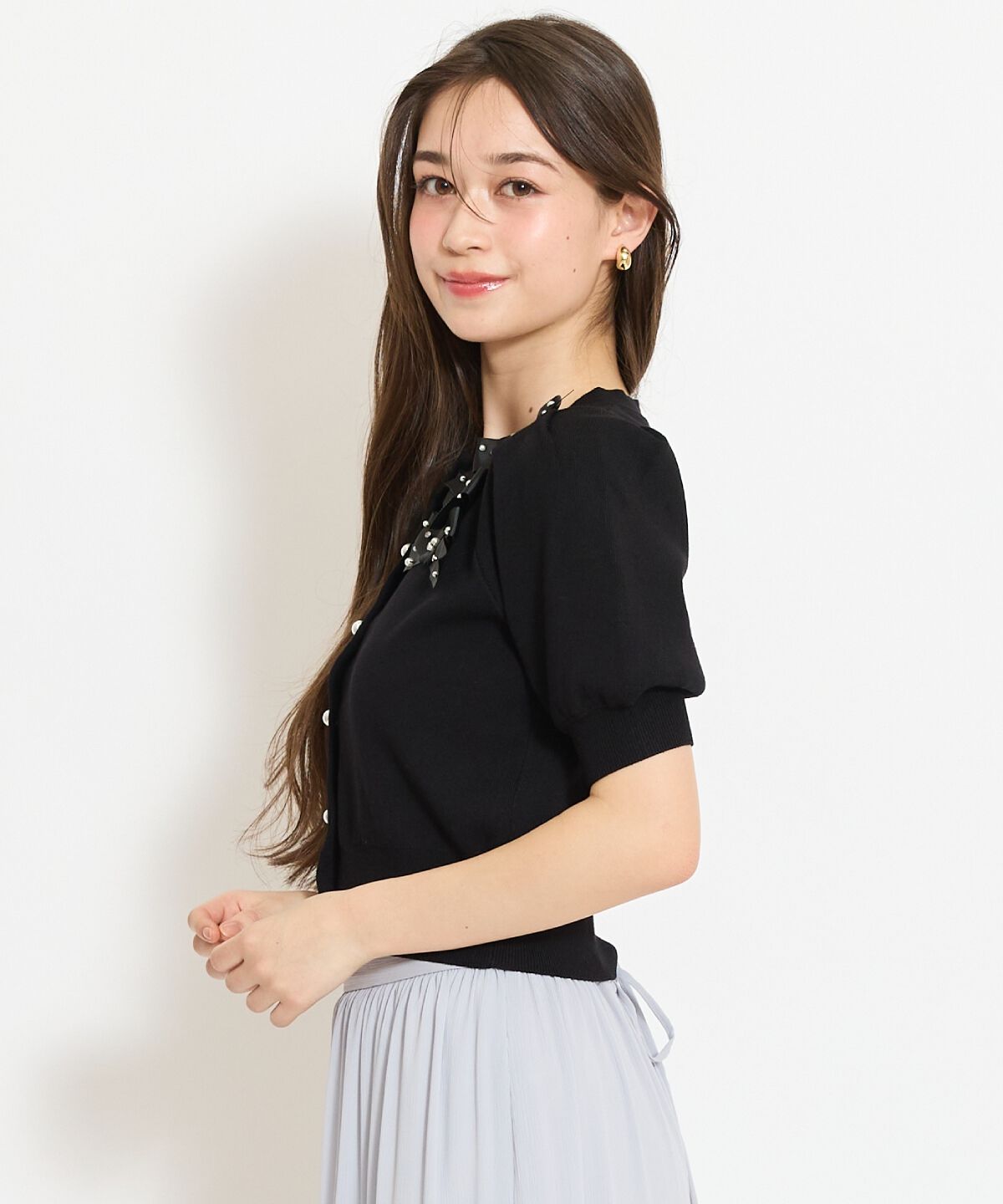WILLSELECTION「リボンデコレーションカーディガン」|カーディガン|