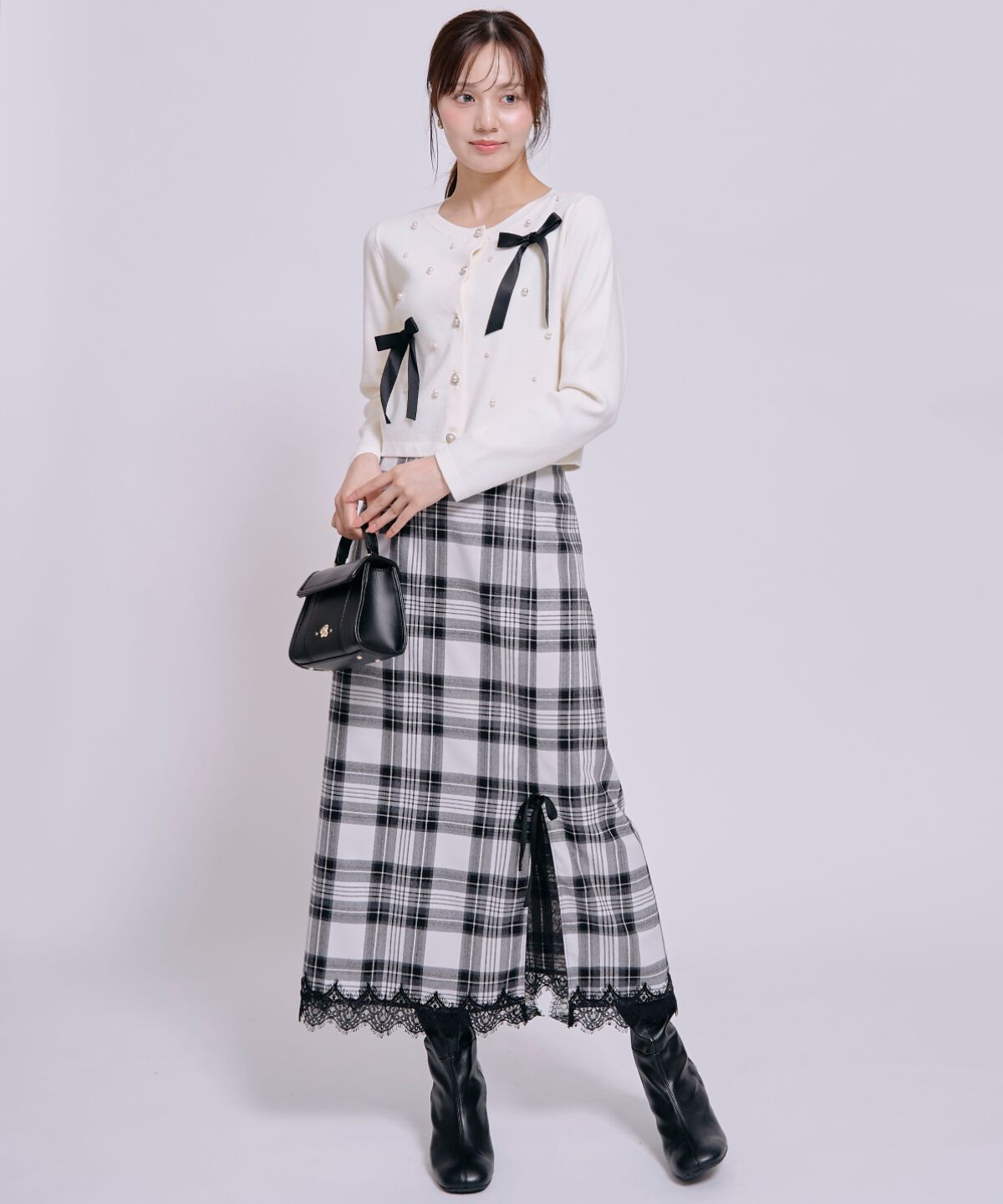 WILLSELECTION「レースヘムIラインスリットスカート」|スカート|