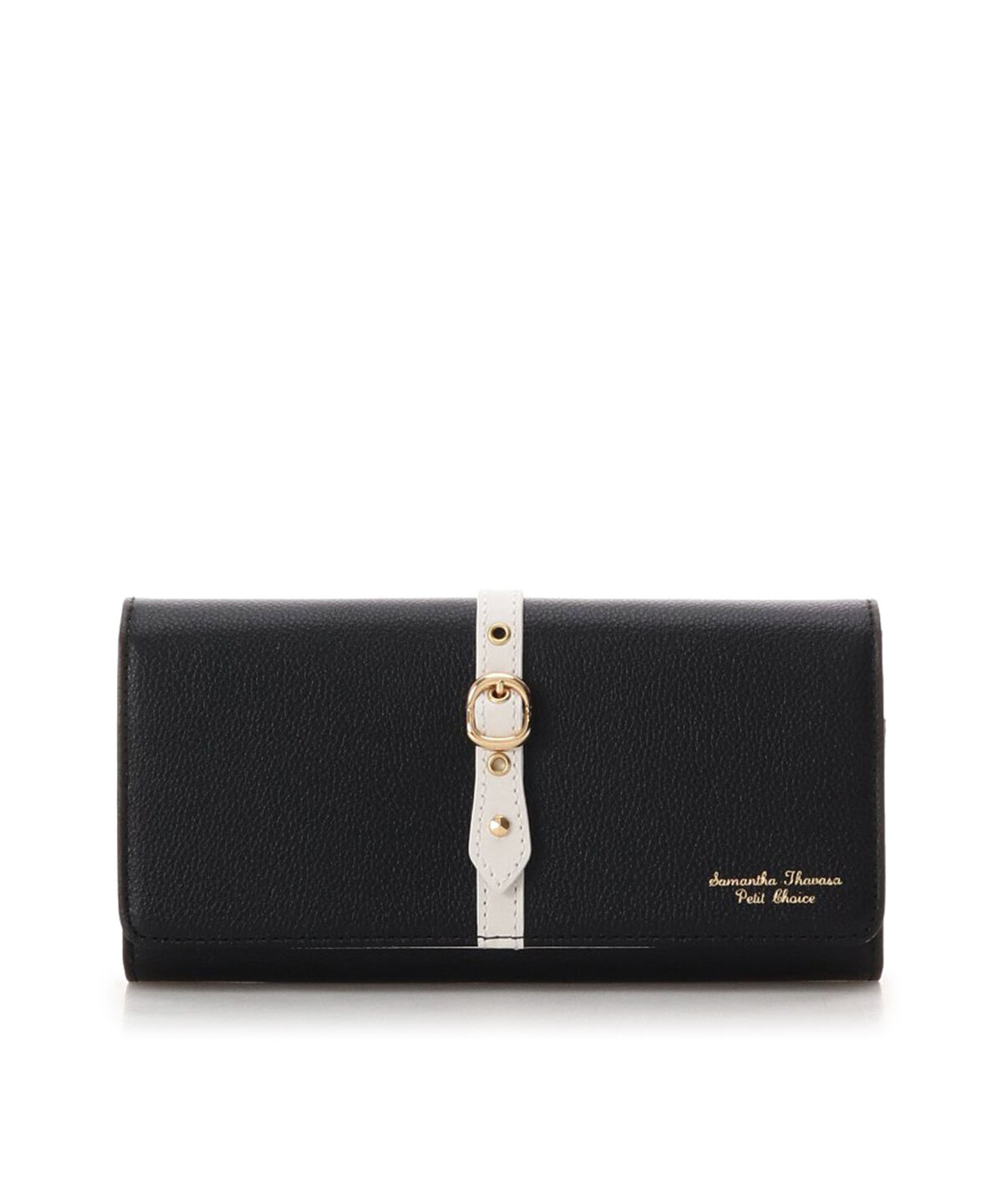 Samantha Thavasa Petit Choice「フロントベルト 長財布」|財布|ブラック