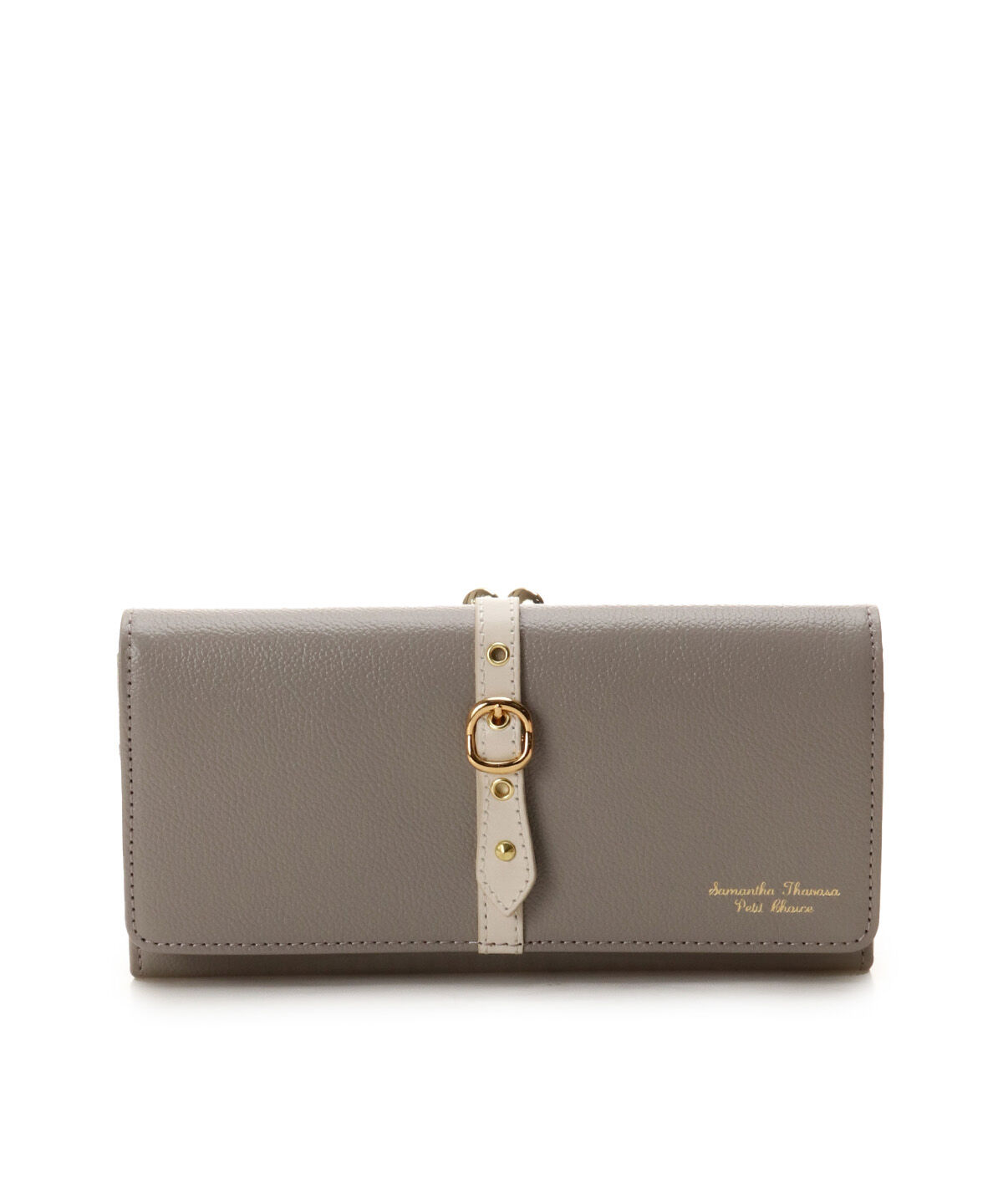Samantha Thavasa Petit Choice「フロントベルト 長財布」|財布|グレー