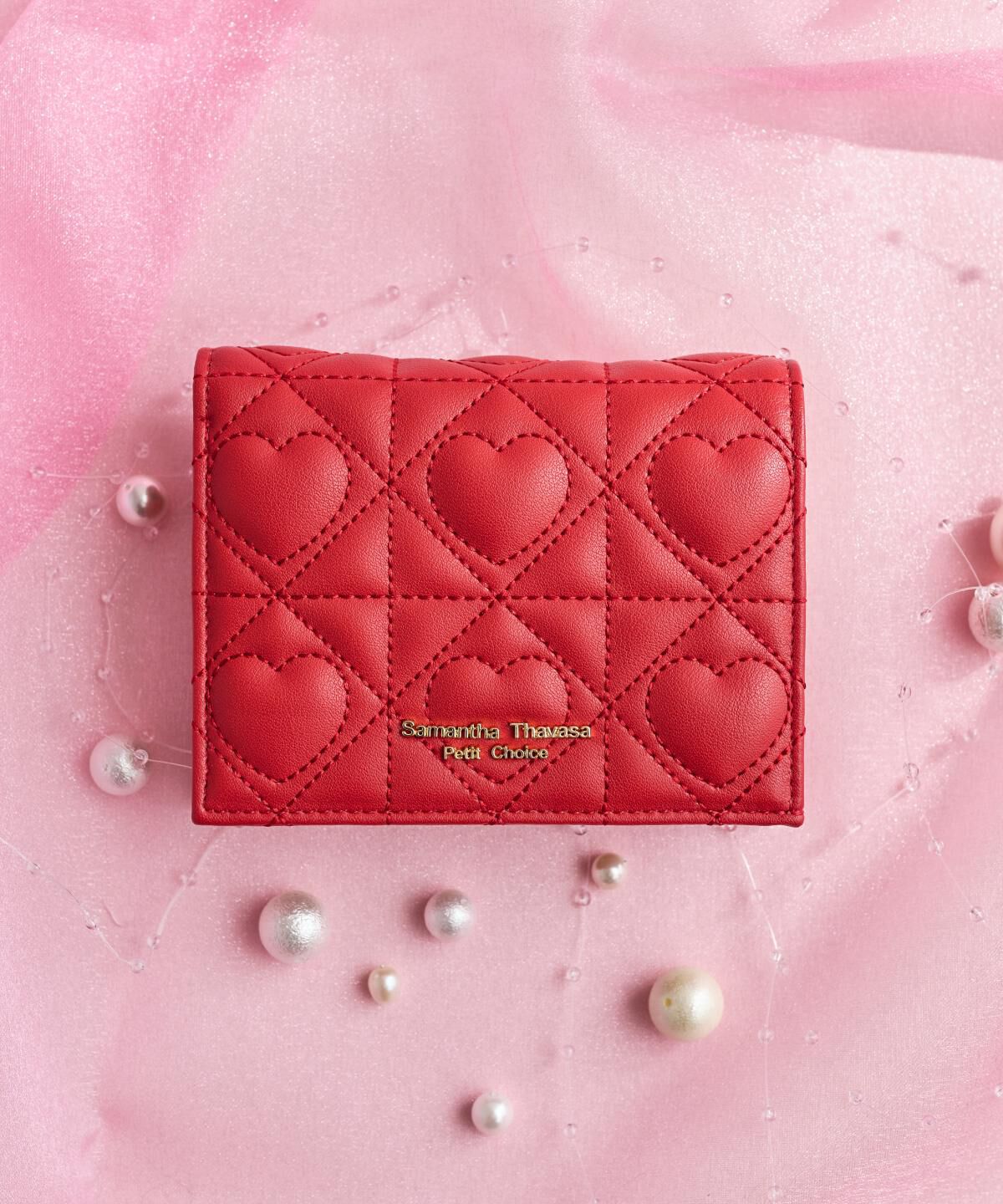 Samantha Thavasa Petit Choice「ハートキルト ミニ財布」|財布|