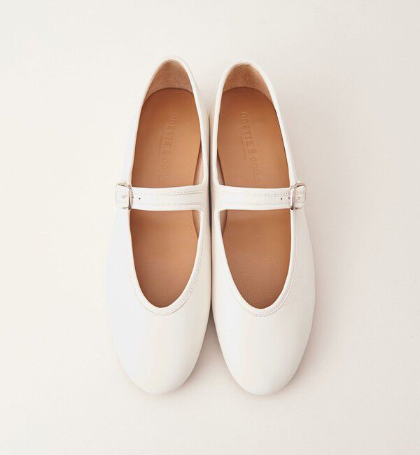ODETTE E ODILE「メリージェーンソフト フラット10&uarr;」|パンプス|WHITE