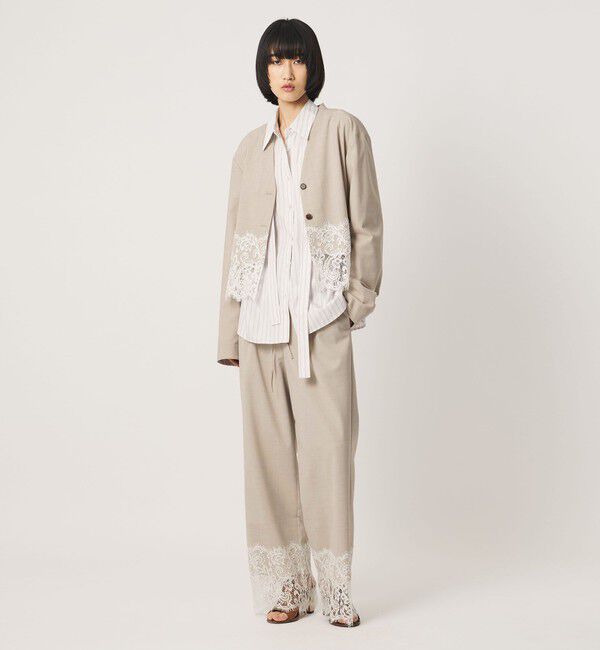 AEWEN MATOPH「＜AEWEN MATOPH＞レース コンビ シャツブラウス」|シャツ・ブラウス|