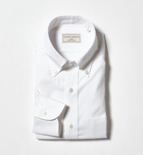 UNITED ARROWS「イージーケア AG ロイヤルオックス ボタンダウン シャツ 抗菌防臭」|シャツ・ブラウス|