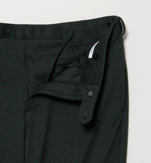 UNITED ARROWS「ハウンドトゥース ジャージ サイドエクステンド ノープリーツ スラックス COMFORT EASY-MODEL」|スラックス|