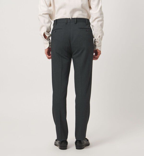 UNITED ARROWS「ハウンドトゥース ジャージ サイドエクステンド ノープリーツ スラックス COMFORT EASY-MODEL」|スラックス|