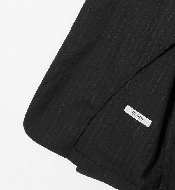 UNITED ARROWS「＜District＞ウール ストライプ シングル 2パッチポケット ジャケット」|テーラードジャケット|