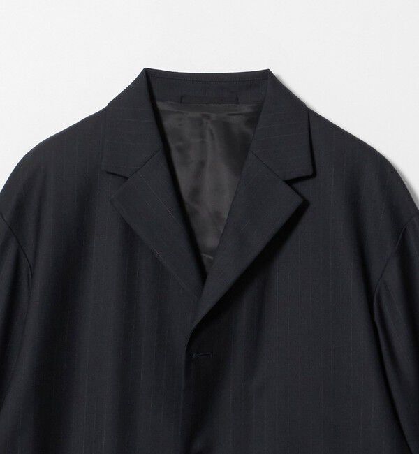 UNITED ARROWS「＜District＞ウール ストライプ シングル 2パッチポケット ジャケット」|テーラードジャケット|