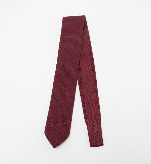 UNITED ARROWS green label relaxing「GLR ポリエステル ウォッシャブル ニット ソリッド ネクタイ ニットタイ」|ネクタイ・蝶ネクタイ|WINE
