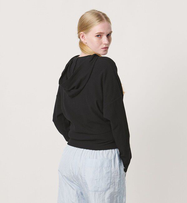 NICE WEATHER「＜NICE WEATHER＞カシュクールフーディ プルオーバー」|Tシャツ・カットソー|
