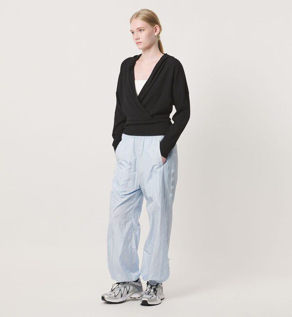 NICE WEATHER「＜NICE WEATHER＞カシュクールフーディ プルオーバー」|Tシャツ・カットソー|