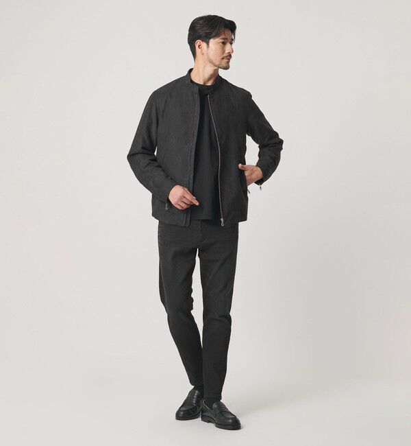 BEAUTY&YOUTH UNITED ARROWS「【WEB限定 WARDROBE SMART】スエードライク シングル ライダースジャケット」|その他|
