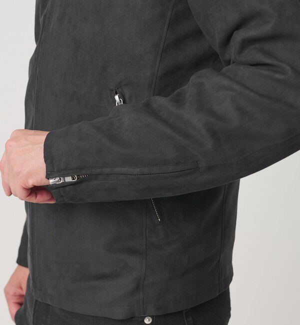 BEAUTY&YOUTH UNITED ARROWS「【WEB限定 WARDROBE SMART】スエードライク シングル ライダースジャケット」|その他|