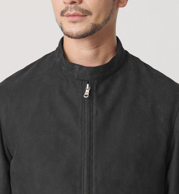 BEAUTY&YOUTH UNITED ARROWS「【WEB限定 WARDROBE SMART】スエードライク シングル ライダースジャケット」|その他|
