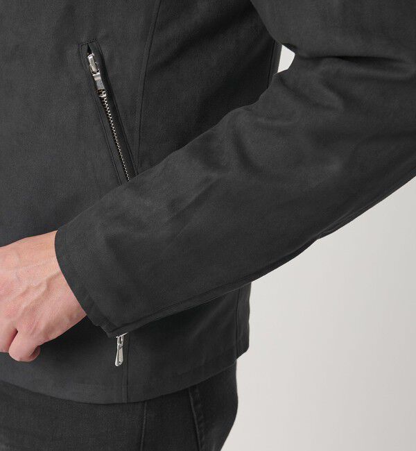 BEAUTY&YOUTH UNITED ARROWS「【WEB限定 WARDROBE SMART】スエードライク シングル ライダースジャケット」|その他|