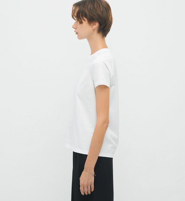 CABaN「コットン リブコンビクルーネックプルオーバー」|Tシャツ・カットソー|
