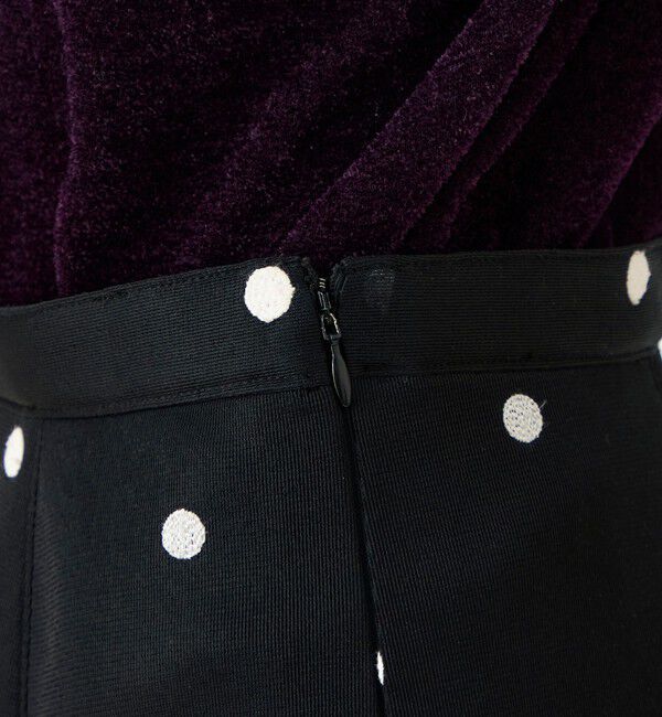 Ballsey「ドットエンブロイダリーダンボール パネルフレアスカート」|フレア|