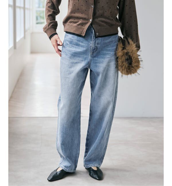 Spick and Span「《追加予約》5 1/2 CURVE LINE_DENIM」|デニム|