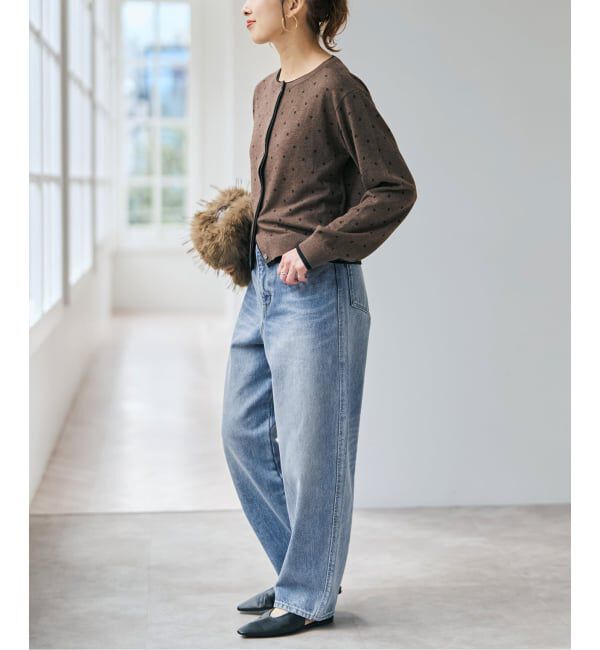 Spick and Span「《追加予約》5 1/2 CURVE LINE_DENIM」|デニム|